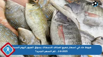 هبوط حاد في أسعار جميع أصناف الأسماك بسوق العبور اليوم السبت 2-8-2025.. كم السعر الجديد؟